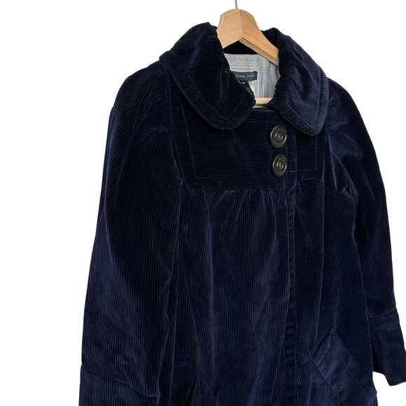 Marc By Marc Jacobs Y2K Corduroy Pea Coat Navy Size XS - Picture 15 of 15